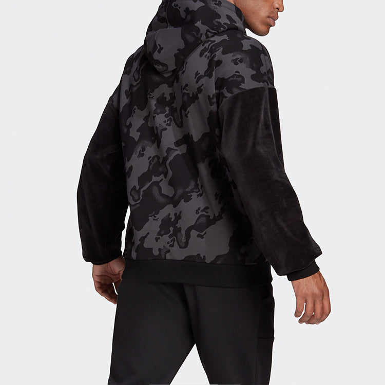 adidas Vevlet Aop Hdy Colorblock Camouflage Sports Black H25088