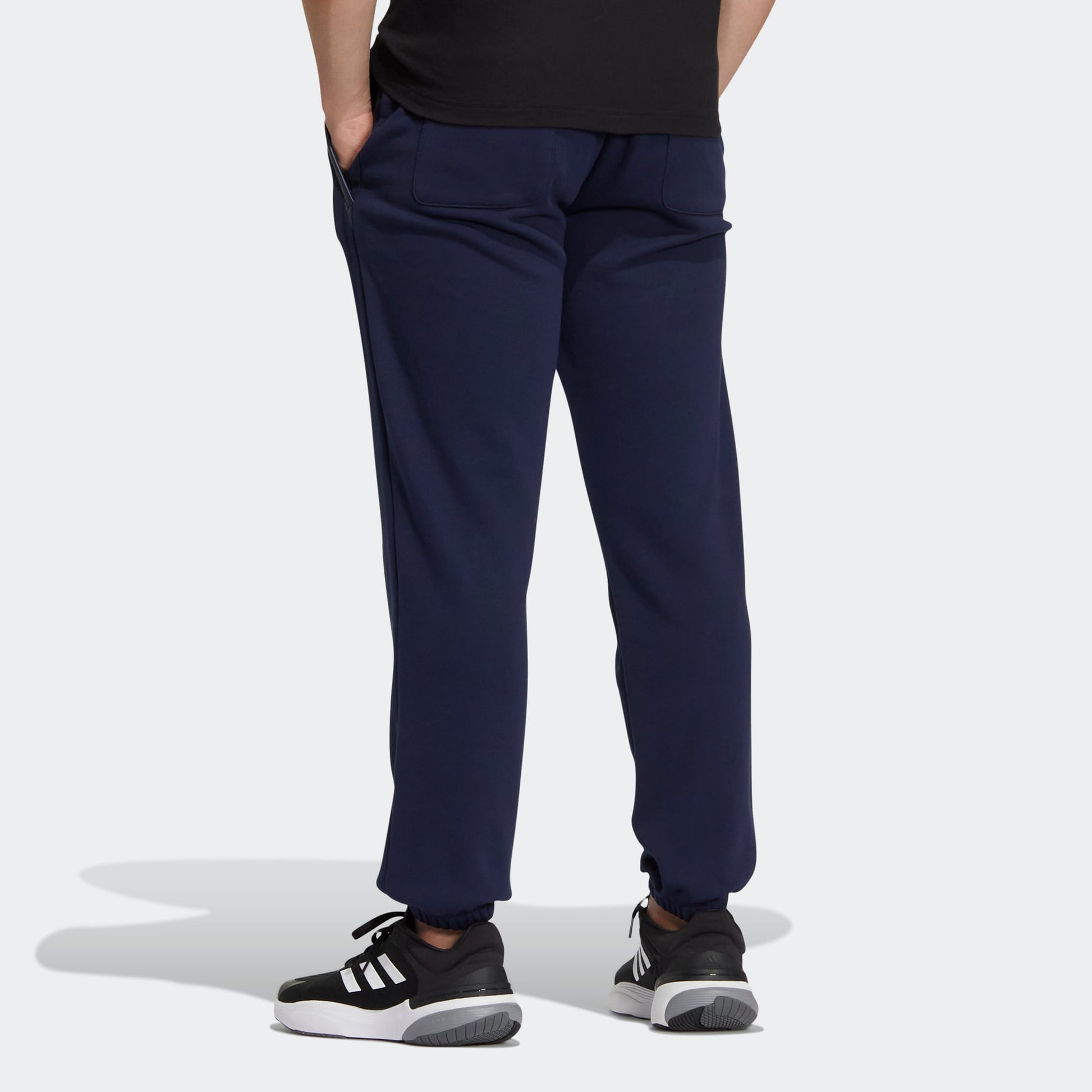 adidas Logo Monogram Pants 'Navy' IB2740