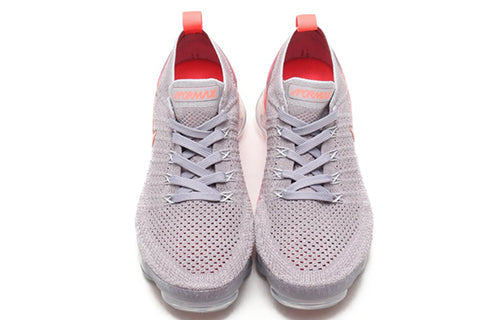 (WMNS) Nike Air VaporMax Flyknit 2 'Grey Crimson' 942843-005