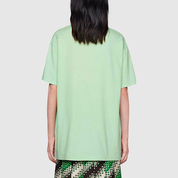 (WMNS) Gucci Personalized Printed Cotton For Green 615044-XJDBU-3614