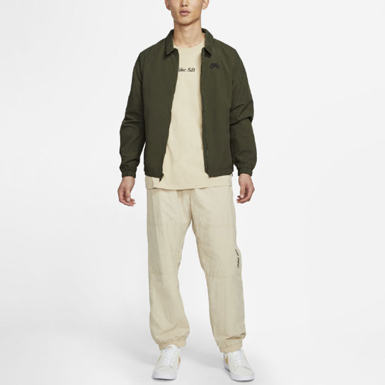 Nike SB Skateboard Casual Sports Cargo Skateboard Woven Jacket Green CV4306-325