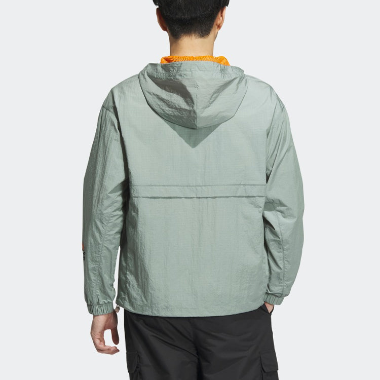 adidas Original Adventure Windbreaker Jacket 'Silver Green' IK8594