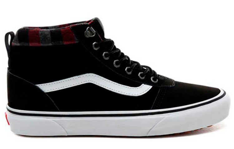 Vans Ward Hi Wear-resistant Non-Slip Casual Skateboarding Shoes Unisex Black VN0A3JETV1T