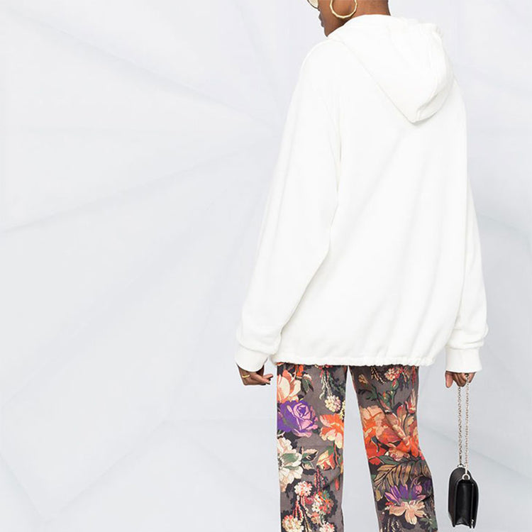 (WMNS) Gucci SS21 Detail Half Zipper Cotton Hoodie White 644656-XJC3W-9091