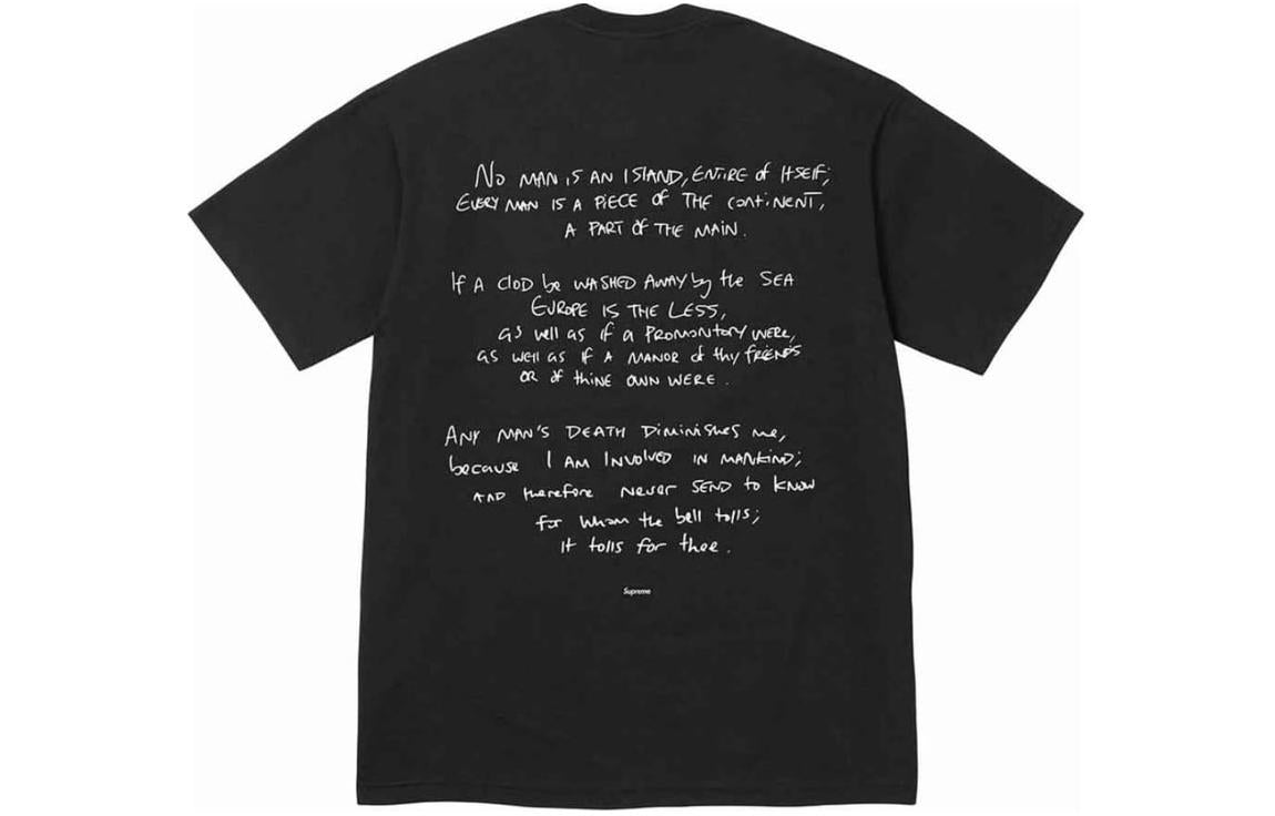 Supreme x Corteiz FW23 Rules The World Tee 'Black' SUP-FW23-262
