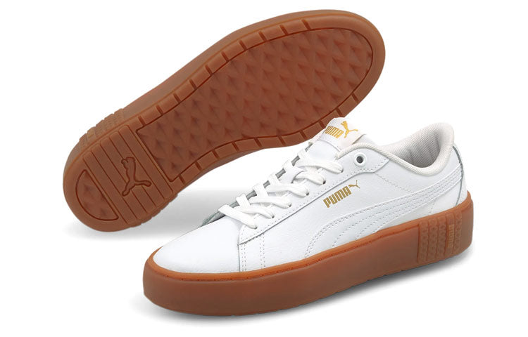 (WMNS) PUMA Smash Platform v2 'White Gum' 373035-08