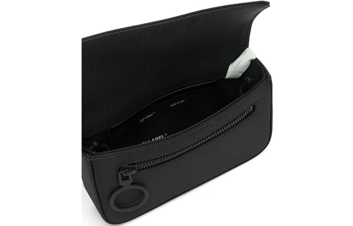 Off-White Logo Black Shoulder Bag OMNA032S20A660201000