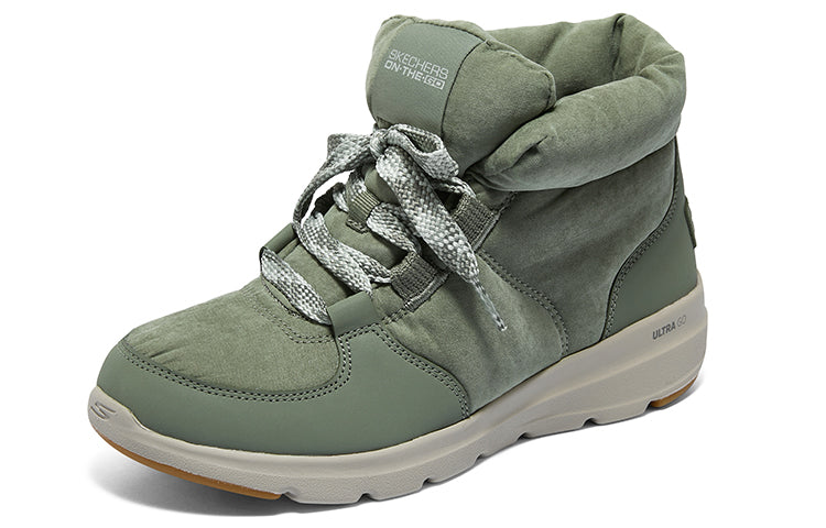 (WMNS) Skechers Glacial Ultra 'Trend Up - Olive' 144194-OLV