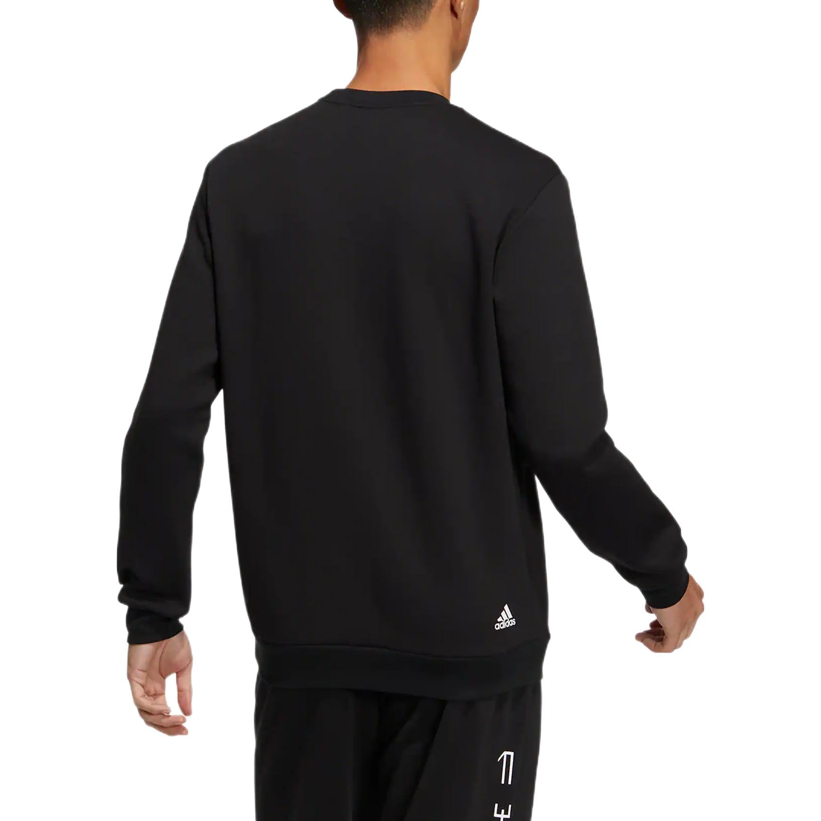 adidas Classic Gfx Crew Sweatshirt 'Black' HN9019