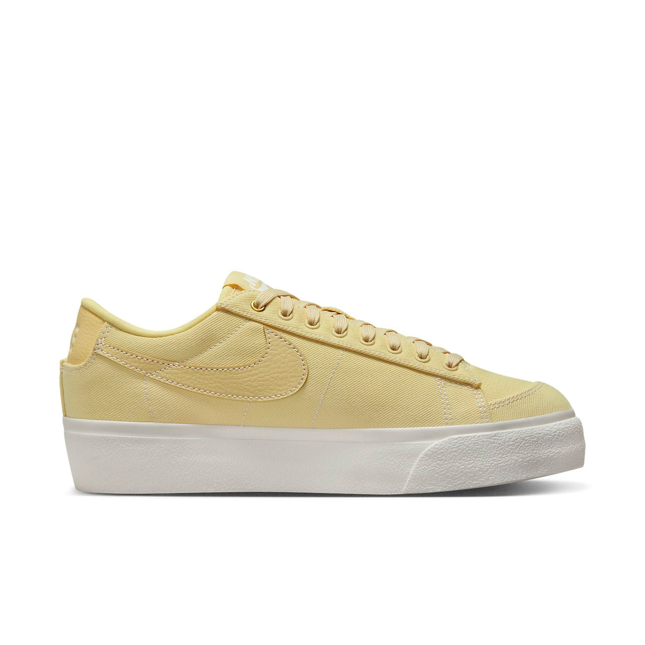 (WMNS) Nike Blazer Low Platform Canvas 'Pale Vanilla' DV7475-200