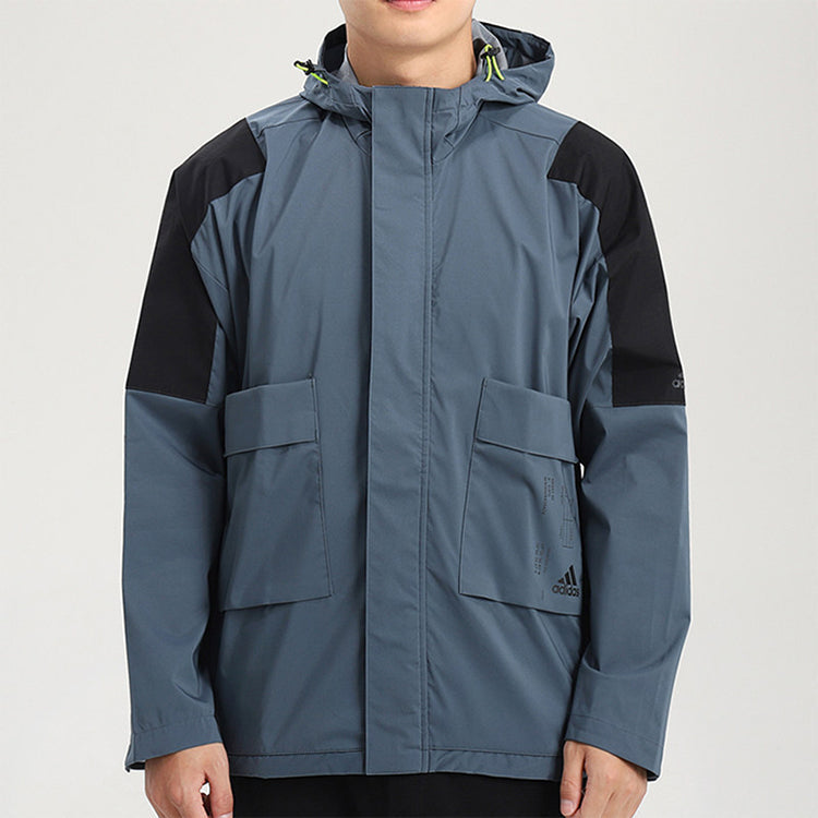 adidas TECH 2L JKT Jacket Men Blue FU6570