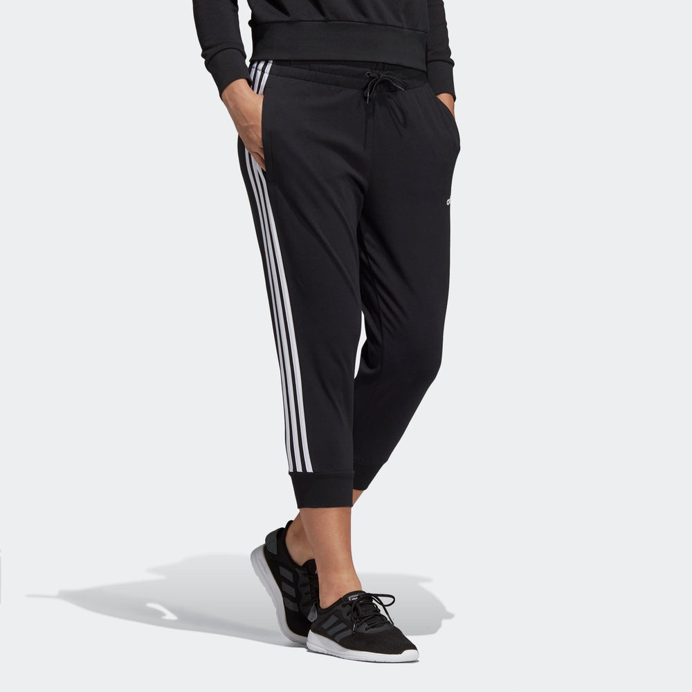 (WMNS) adidas Essentials Solid 3/4 Pants Asia Sizing 'Black' DP2396