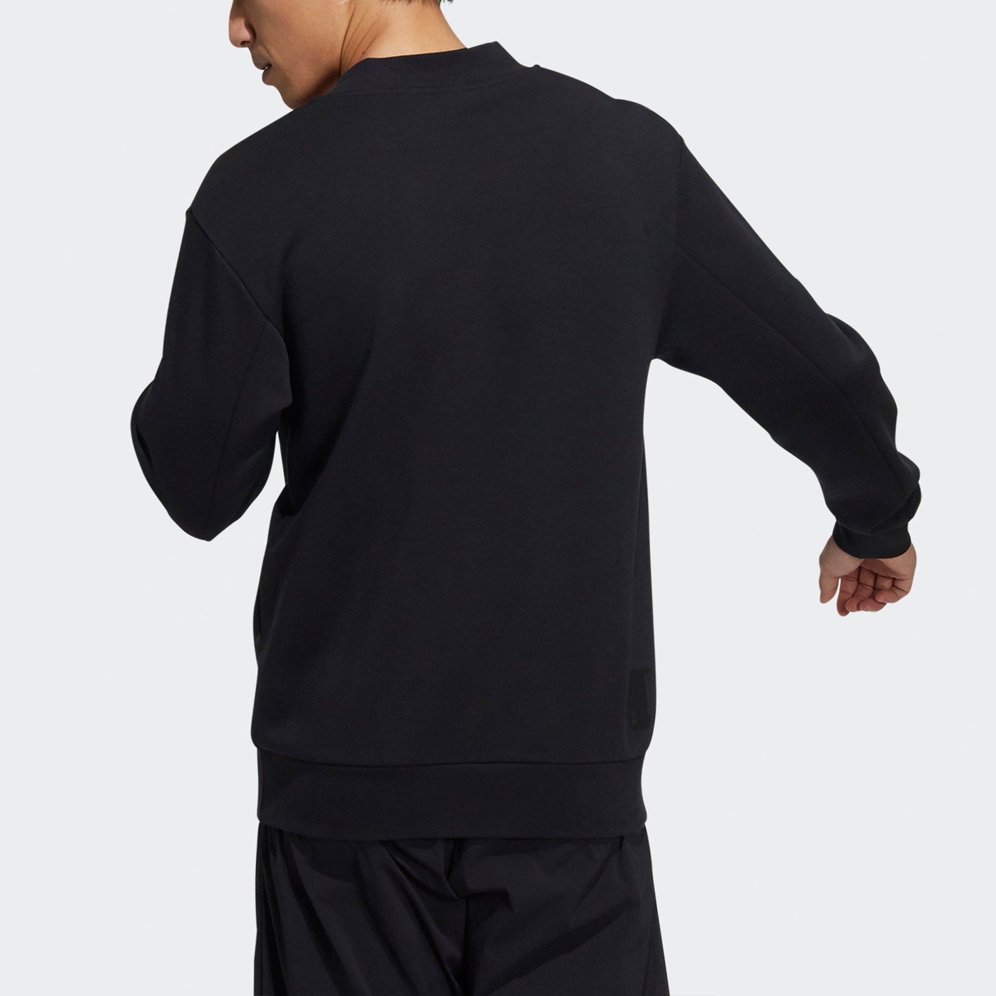 Men's adidas Wj Story Swt V Neck Sports Pullover Black H39287
