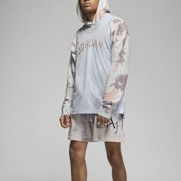 Men's Air Jordan Sport DNA Kangaroo Pocket Tie Dye Logo Pink Purple DM1410-501