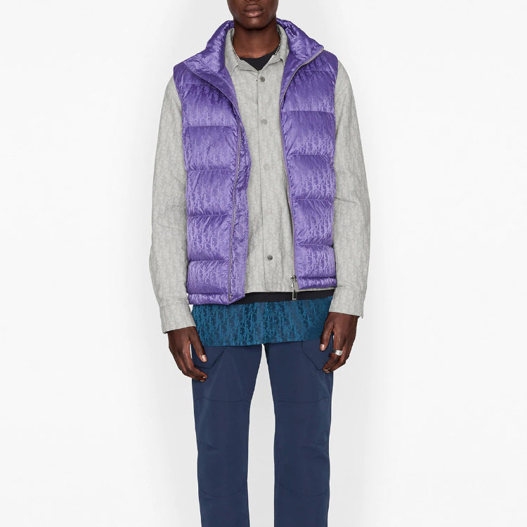 DIOR Oblique Print Tech Vest For Men Purple 033C410A4462-C474