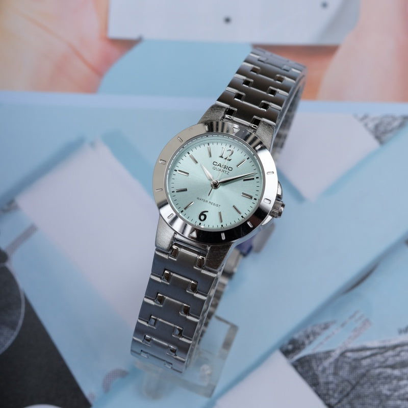Casio Retro Fashion Casual Analog Watch 'Silver Blue' LTP-1177A-2AJH