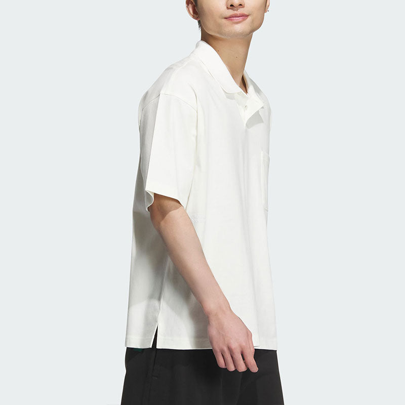 adidas Relaxed Polo Shirt Asia Sizing 'White' IT3932