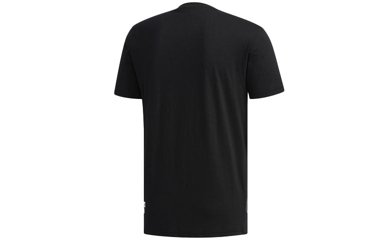adidas Round Neck Logo Short Sleeve Black DW8168