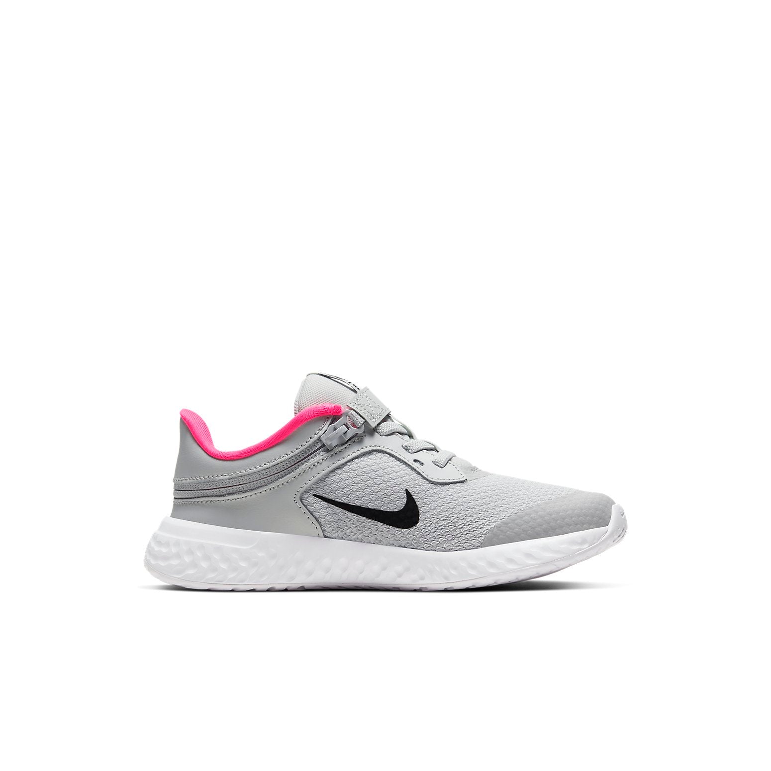 (PS) Nike Revolution 5 FlyEase 'Grey Black Pink' CQ4648-002