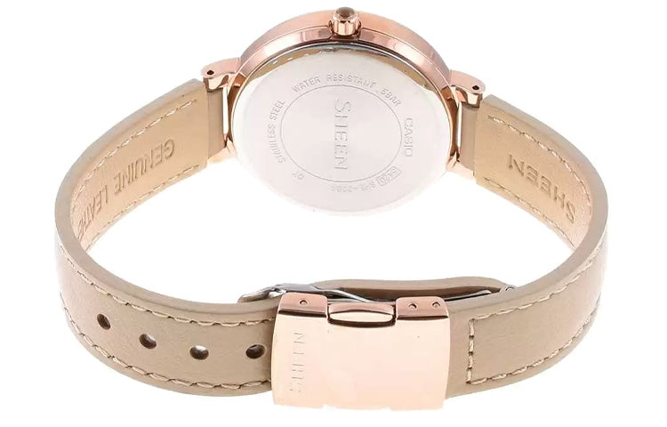 CASIO SHEEN Series Leisure Fashion Rose/Gold Rose Gold Analog SHE-3034GL-9AUDF