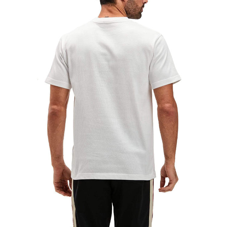 Men's DIOR Rose Embroidered Short Sleeve White 943J605D0554-089