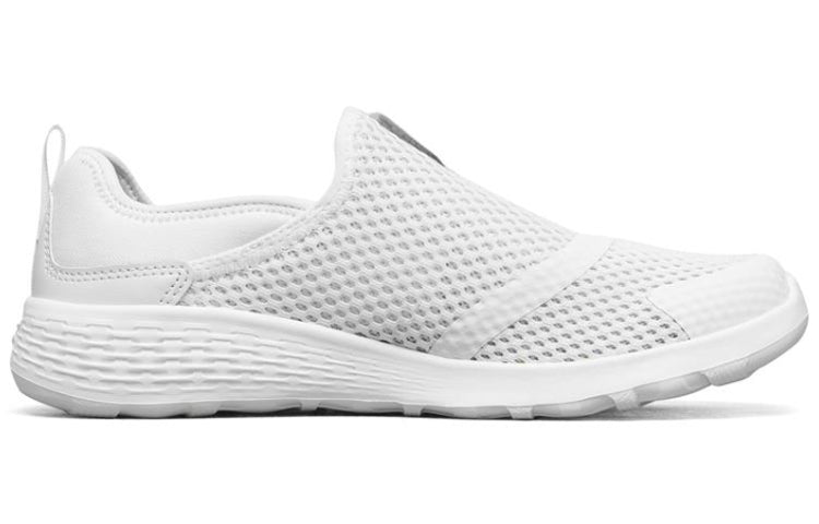 (WMNS) Skechers Go Walk Cool Slip-on Shoes White 667082-WHT
