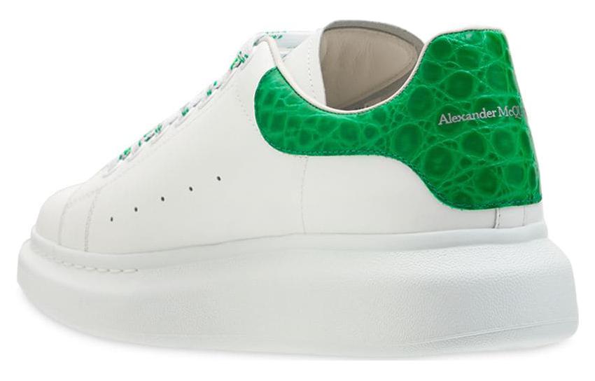 Alexander McQueen Oversized Sneaker 'White Green Crocodile' 625162WHYB89409