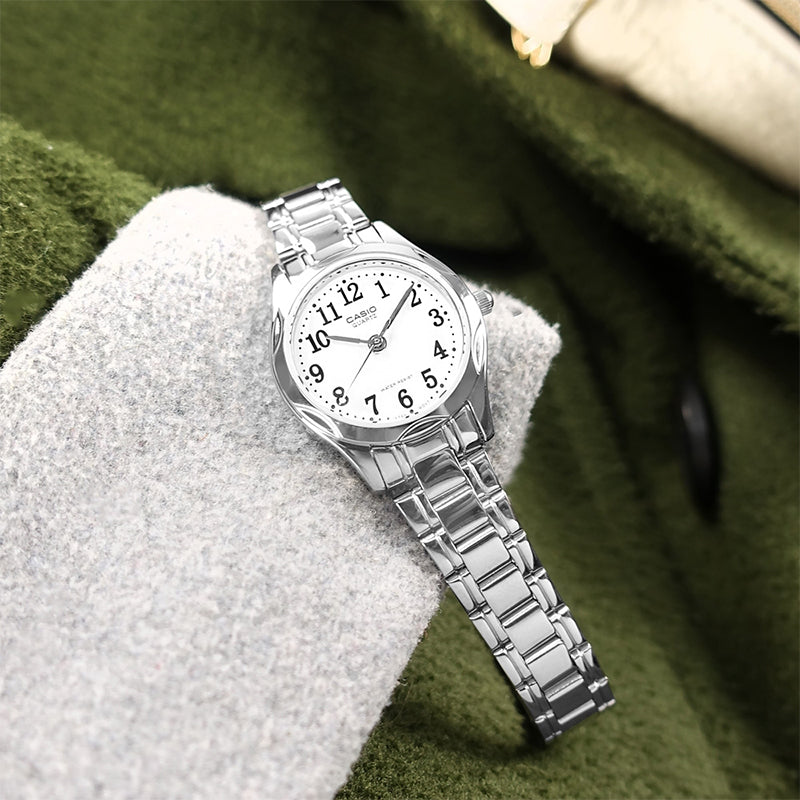 CASIO Stainless Steel Strap Silver Analog LTP-1275D-7B