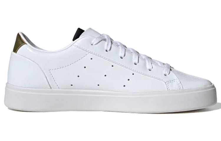 (WMNS) adidas originals Sleek White/Black/Gold FV3403