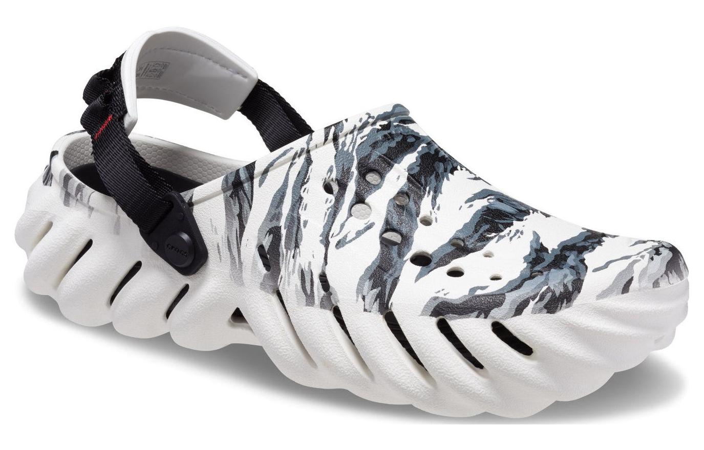 Crocs Echo Tiger Clog 'White Black' 208418-103