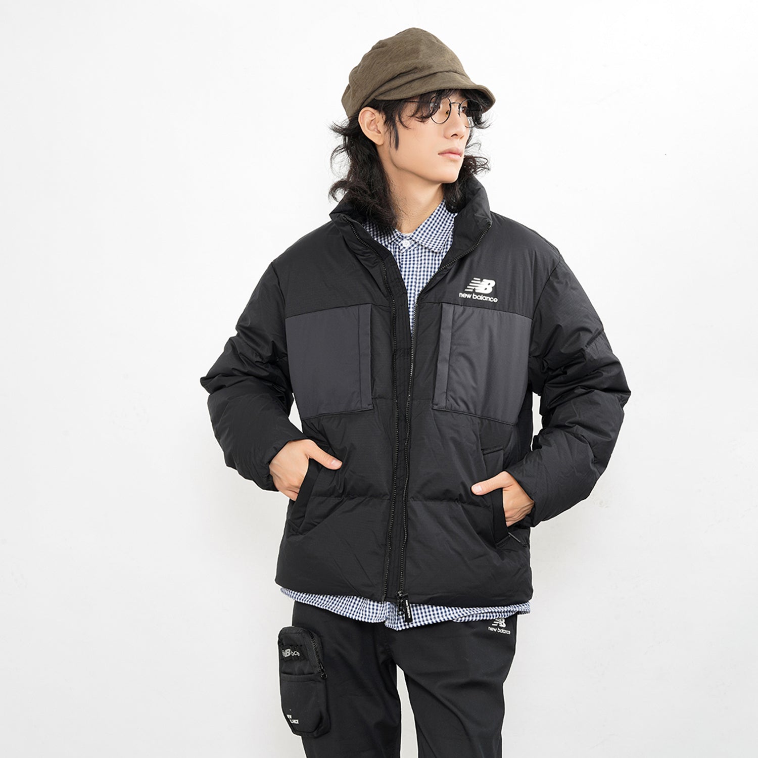 New Balance Short Down Jacket Asia Sizing 'Black' 5PB43053-BK