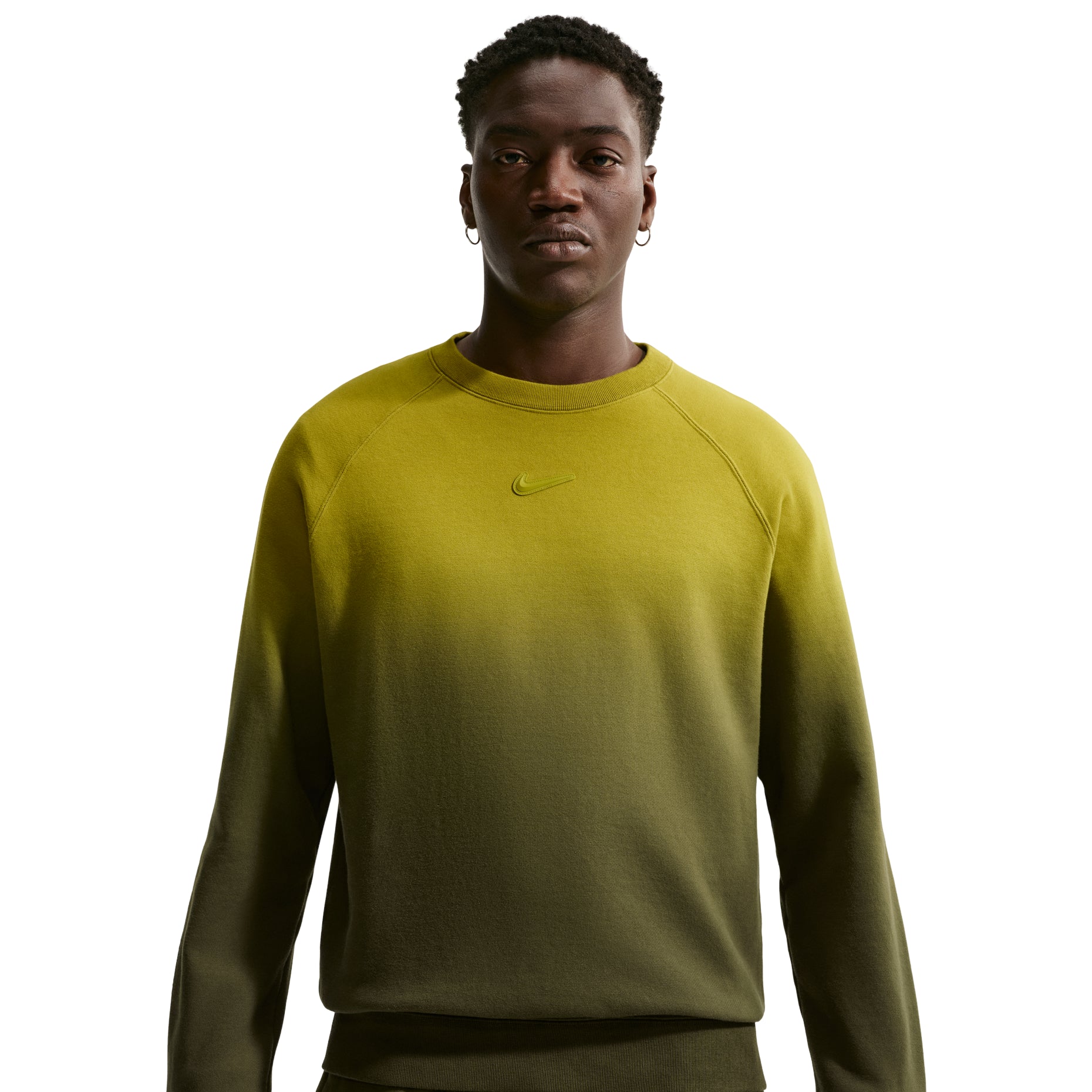 Nike NOCTA Fleece CS Crew 'Moss Medium Olive' HJ6338-390