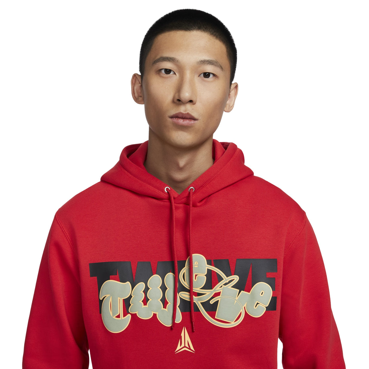 Nike Ja Club Fleece Basketball Hoodie Asia Sizing 'University Red Gold' FZ1039-657
