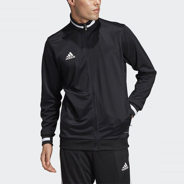 adidas Zipper Casual Sports Jacket Black DW6849
