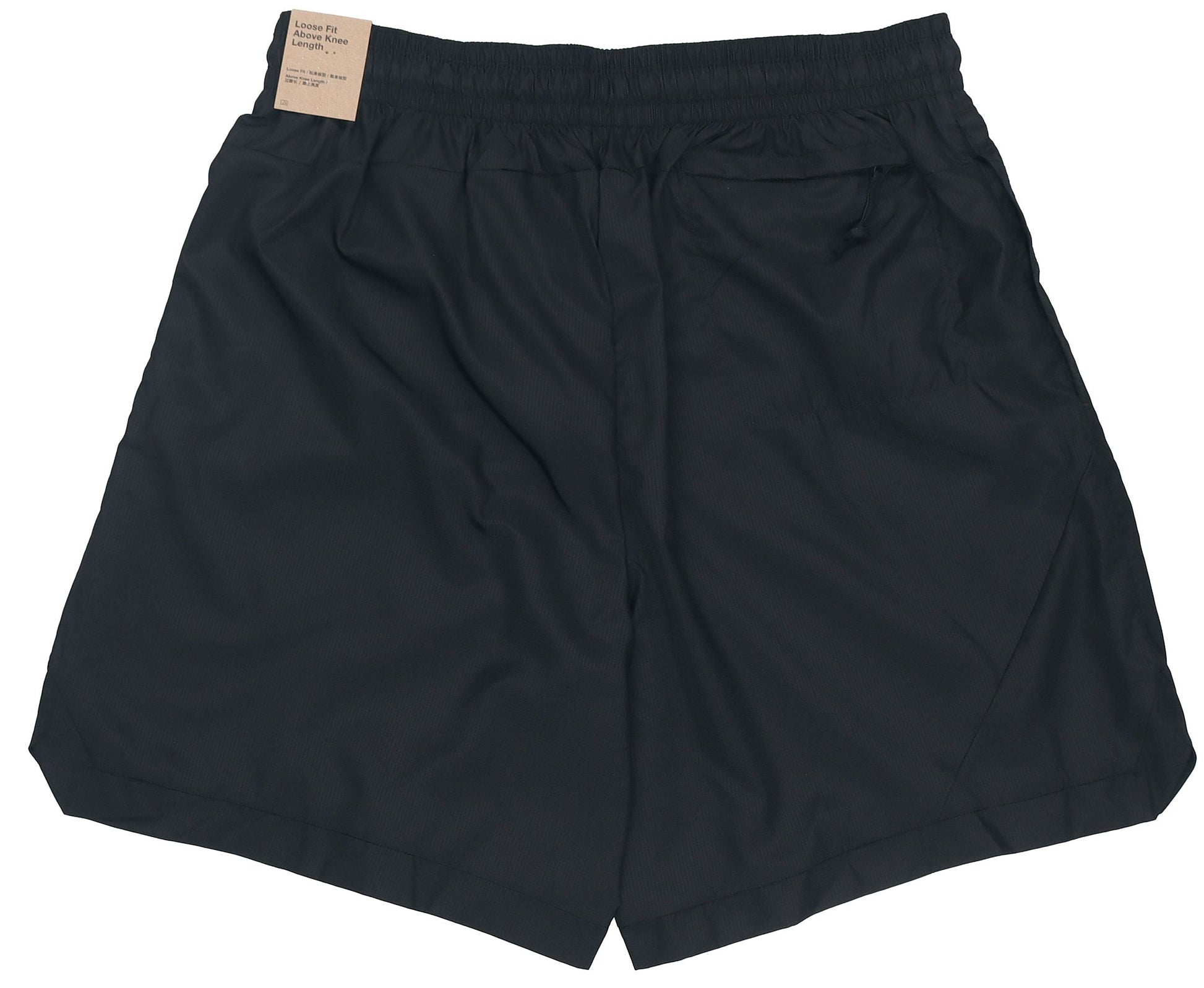 Nike waist Lacing Woven Solid Color Breathable Shorts Black DH7560-011