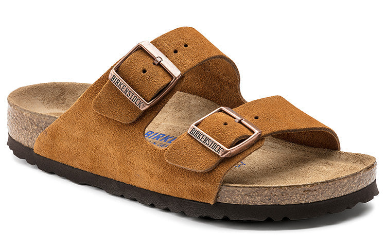 Birkenstock Arizona Series Cowhide Suede Light Brown Version Sandals 1009526