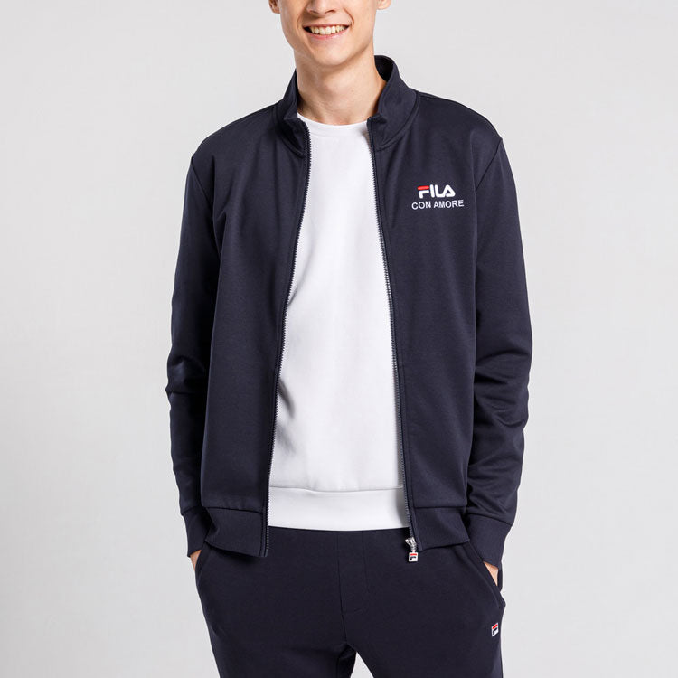 FILA Sports Knit Long Sleeves Jacket Blue F11M028504F-NV