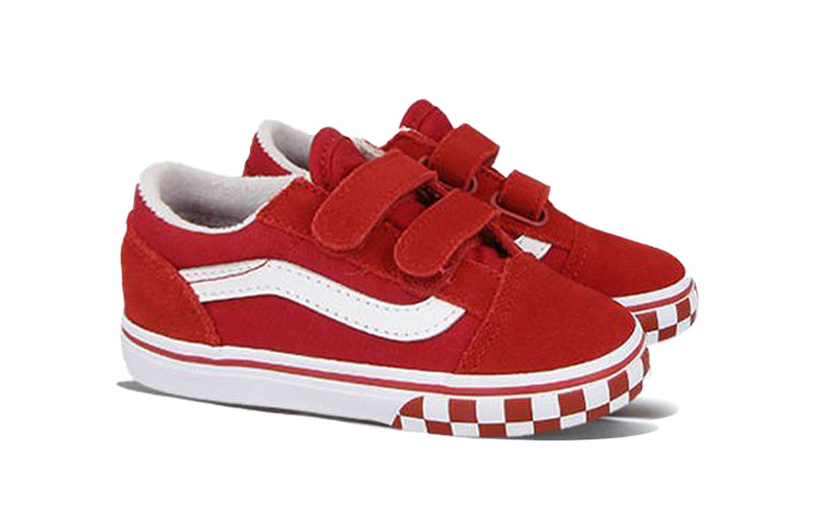 (TD) Vans Old Skool V 'Check Bumper - Chili Pepper' VN0A38JN32W