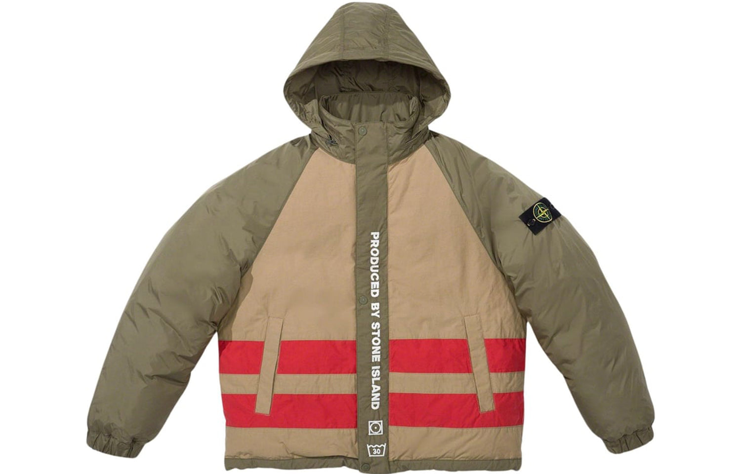 Supreme x STONE ISLAND FW23 Week10 Reversible Down Puffer Jacket 'Olivegreen' SUP-FW23-166
