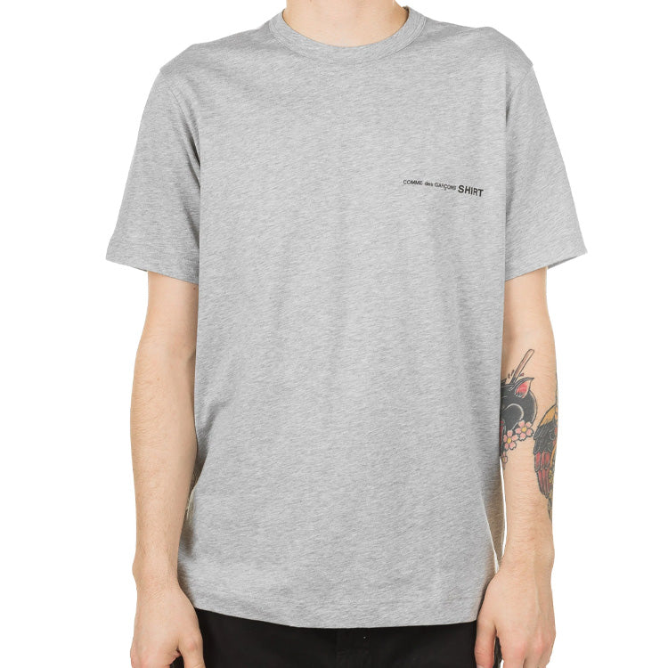 COMME des GARCONS Little Logo Applique Cotton Short-sleeve Tee 'Grey' S28119-2