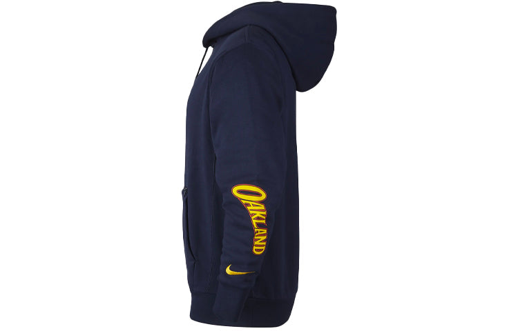 Nike NBA City Edition Courtside Golden State Warriors Embroidered Logo Fleece Navy Blue Dark blue CN1811-419