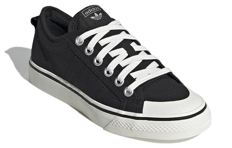 (WMNS) adidas Nizza Low 'Black White' GX2433