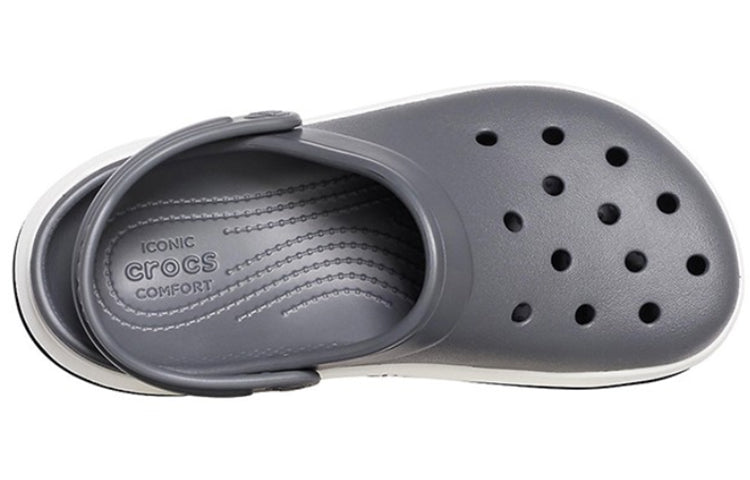 Crocsband Full Force Thick Sole Gray Sandals 206122-07I