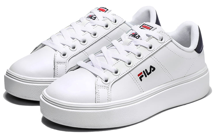 FILA Wear-Resistant Non-Slip Low Top Casual Skate Shoes Unisex White Blue Korean Version 'White Blue' 1TM01397E_147