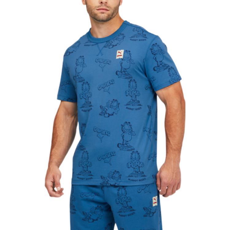 PUMA x GARFIELD Printed Tee 'Vallarta Blue' 534434-48