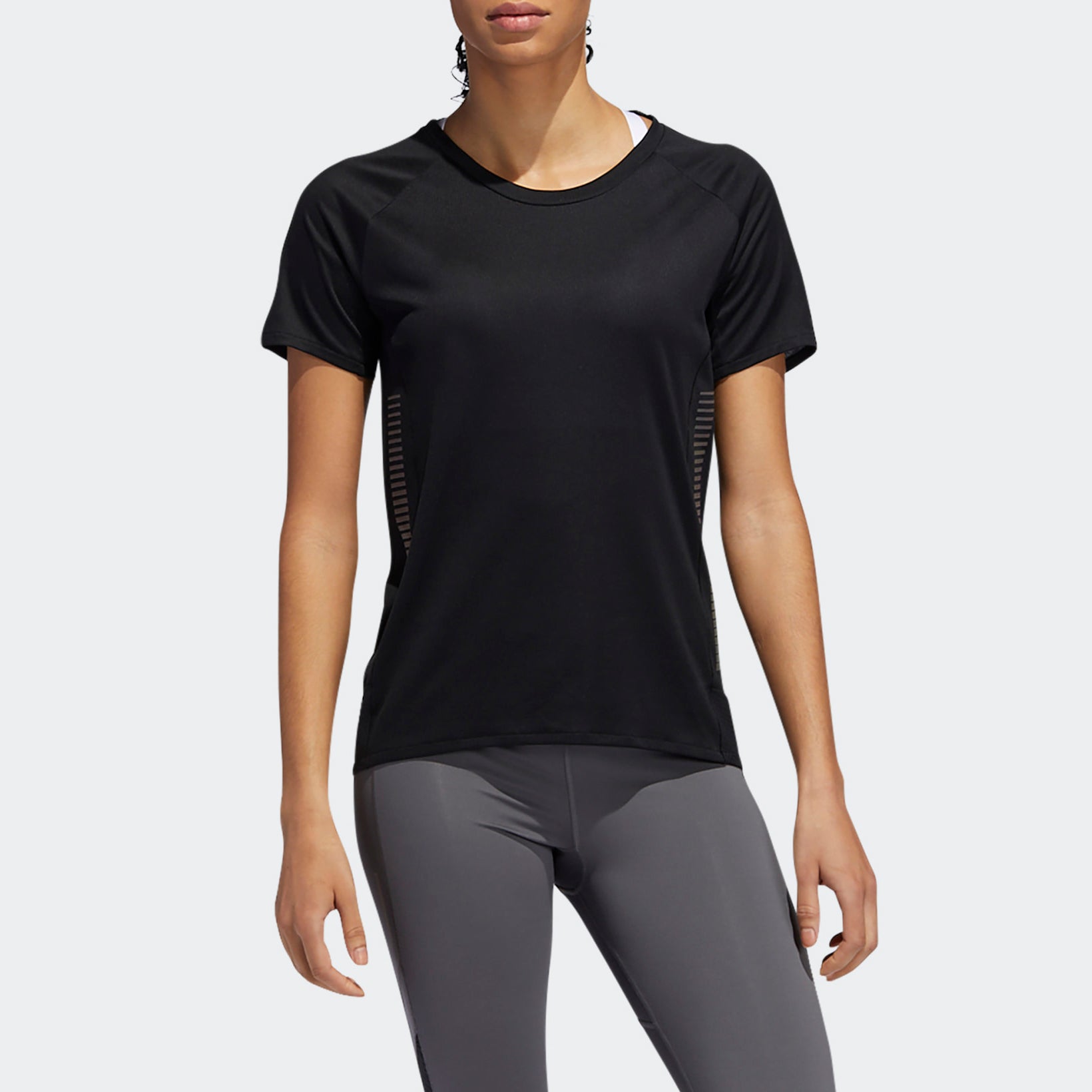 (WMNS) adidas 25/7 TEE RUNR Running Short Sleeve Black EI6301