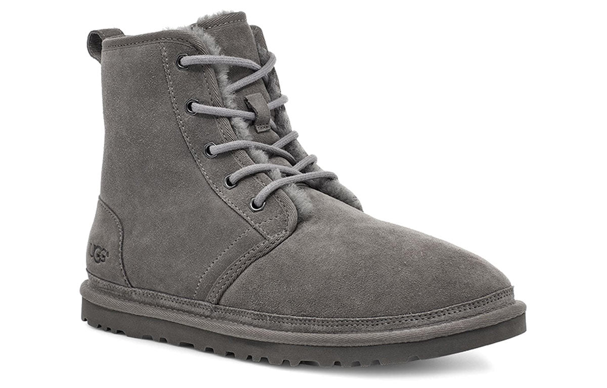 UGG Harkley Fleece Lined Snow Boots Gray 1016472-CHRC