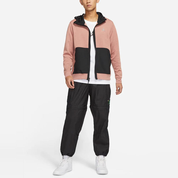 Men's Air Jordan Contrasting Colors Pocket Sports Jacket Pink DJ0876-668