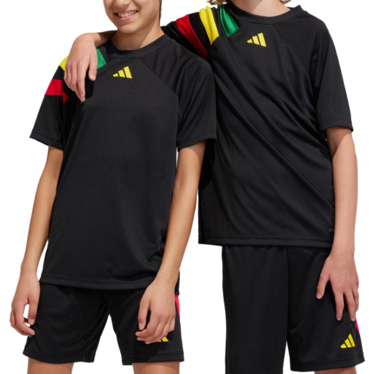 (GS) adidas Fortore 23 Jersey 'Black Green Yellow' IK5730
