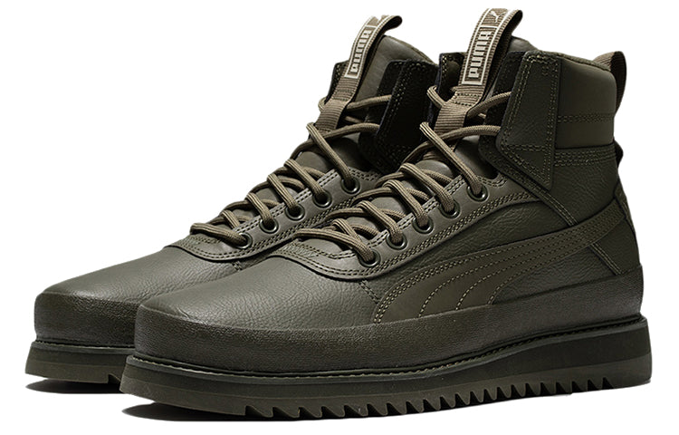 PUMA Unisex Desierto v2 WTR Rubber High-Top Sneakers Green 380754-02